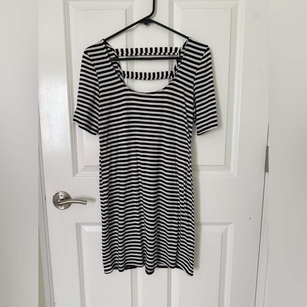 Black and White Striped Dress feels like